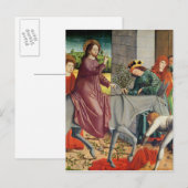 Der Eintritt Christi in Jerusalem Postkarte (Vorne/Hinten)