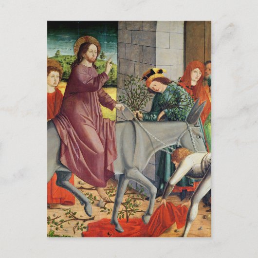 Der Eintritt Christi in Jerusalem Postkarte (Vorderseite)