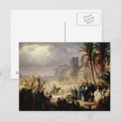 Der Eintritt Christi in Jerusalem Postkarte (Vorne/Hinten)