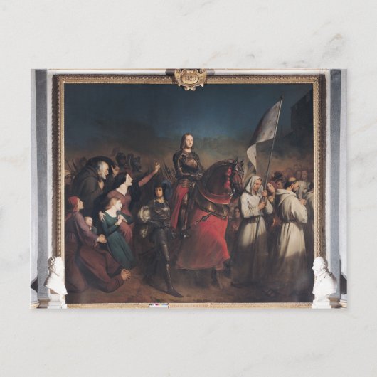 Der Eintritt der Johanna in Orleans Postkarte (Vorderseite)