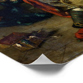 Der Eintritt der Kreuzfahrer in Konstantinopel Poster (Ecke)