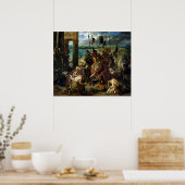 Der Eintritt der Kreuzfahrer in Konstantinopel Poster (Küche)