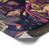 Der Eintritt der Kreuzfahrer in Konstantinopel Poster (Ecke)