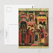 Der Eintritt der Mutter Gottes in den Tempel Postkarte (Vorne/Hinten)