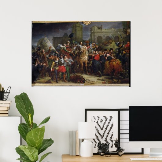 Der Eintritt Henri IV in Paris Poster (Heimbüro)