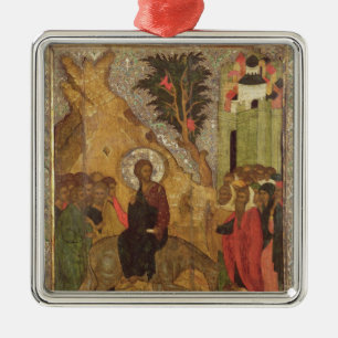 Der Eintritt in Jerusalem, Moskau Schule Silbernes Ornament