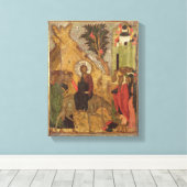 Der Eintritt in Jerusalem, Moskauer Schule Leinwanddruck (Insitu (Holzboden))