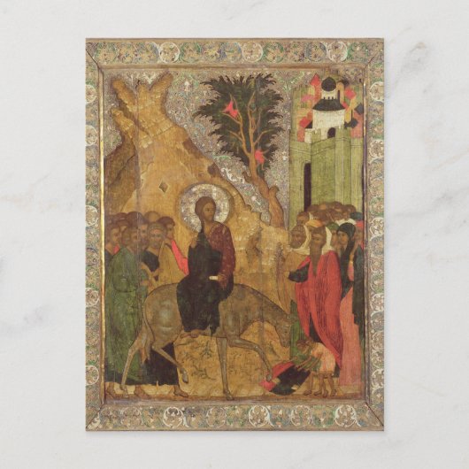 Der Eintritt in Jerusalem, Moskauer Schule Postkarte (Vorderseite)