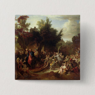 Der Eintritt von Christus in Jerusalem, c.1720 Button