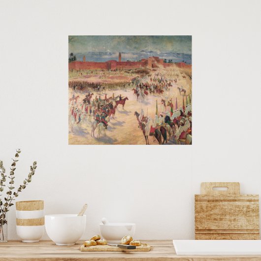 Der Eintritt von General Lyautey & General Mangin Poster (Küche)