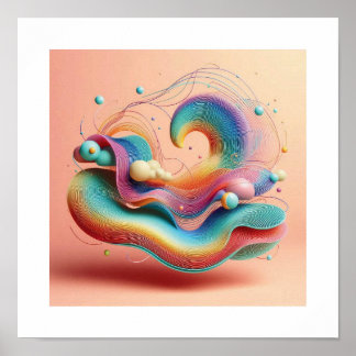 Der einzigartige Abstrakte Traum Poster