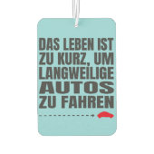 der einzigartige autolufterfrischer (Rückseite)