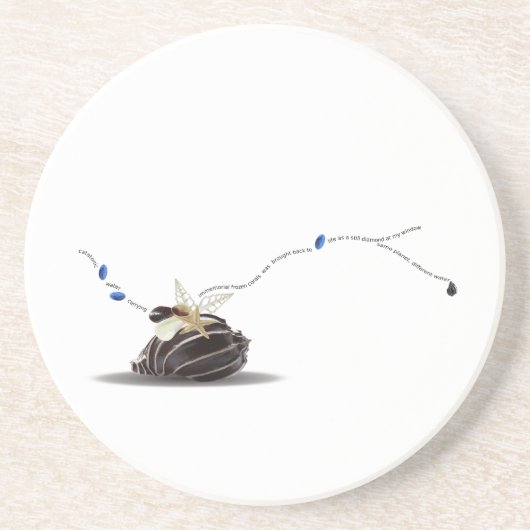 Der einzigartige, elegante Strand an der Küste Getränkeuntersetzer (Vorne)