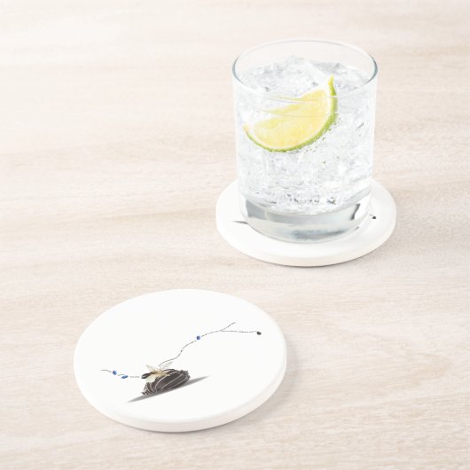 Der einzigartige, elegante Strand an der Küste Getränkeuntersetzer (Seite)