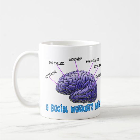 Der einzigartige Sozialarbeiter Geschenke-EIn Kaffeetasse (Links)