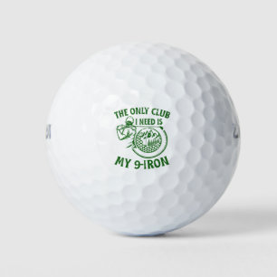 Der einzige Club, den ich brauche ein tolles Golfg Golfball