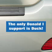 Der einzige Donald, den ich mich stütze, ist Ente Autoaufkleber (Auf Auto)