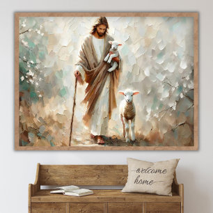 Der Einzige Hirte, Christliche Kunst, Jesus der Hi Poster