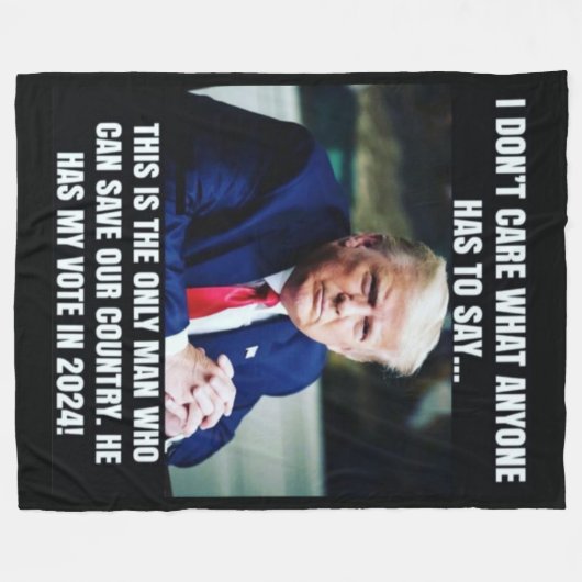 DER EINZIGE MANN, DER UNS RETTE FLEECEDECKE (Vorderseite (Horizontal))