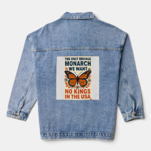 Der einzige orange Monarch, den wir wollen, keine Jeansjacke