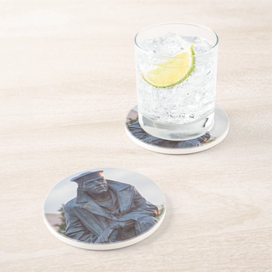 Der einzige Seemann Sandstein Untersetzer (Seite)