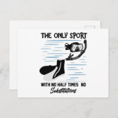 Der einzige Sport ohne Halbzeit - der Baden Postkarte (Vorne/Hinten)