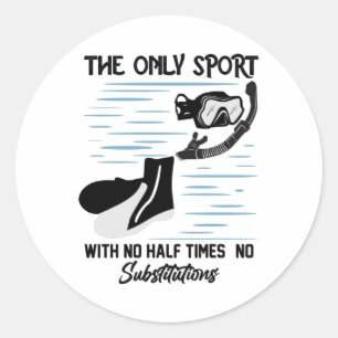 Der einzige Sport ohne Halbzeit - der Baden Runder Aufkleber