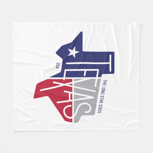 Der einzige Stern-Staat Fleecedecke (Vorderseite (Horizontal))