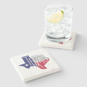 Der einzige Stern-Staat Steinuntersetzer (Seitenansicht)