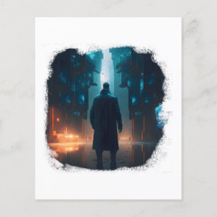 Der einzige Überlebende in einer postapokalyptisch Flyer