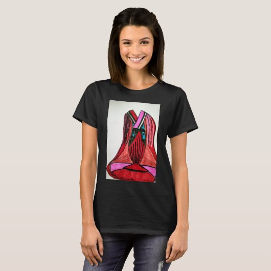 Der einzige und einzige Mode-Chiffon-Vase-T - Shir T-Shirt (Vorne ganz)
