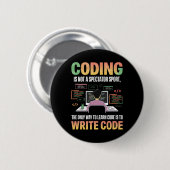 Der einzige Weg, Code zu lernen, ist, ihn zu progr Button (Vorne & Hinten)