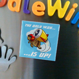 Der einzige Weg ist vorbei! Motivierend Tortoise-C Magnet