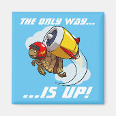 Der einzige Weg ist vorbei! Motivierend Tortoise-C Magnet (Vorne)