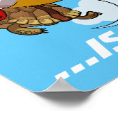 Der einzige Weg ist vorbei! Motivierend Tortoise-C Poster (Ecke)