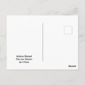 Der Eis-Skater Postkarte (Rückseite)