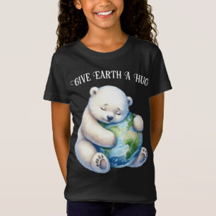 Der Eisbär des Earth Day gibt der Erde eine Umarmu T-Shirt