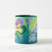 Der Eisbär-Kuss der Meerjungfrau Tasse (Zentrum)