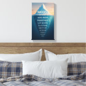 Der Eisberg des Erfolgs Leinwanddruck (Insitu (Schlafzimmer))