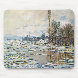 Der Eisbruch von Claude Monet Mousepad