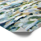 Der Eisbruch von Claude Monet Poster (Ecke)