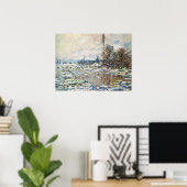 Der Eisbruch von Claude Monet Poster (Heimbüro)