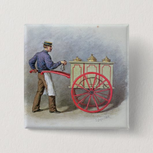 Der Eiscreme-Verkäufer, 1895 Button (Vorderseite)