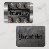 Der Eisen-Kasten Visitenkarte (Vorne/Hinten)