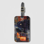 Der Eisenbahnbahnhof - Gepäckanhänger für Dampfzüg (Vorderseite Vertikal)