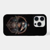 "Der eiserne Schnabel: Ein Steampunk-Ibis" iPhone Hülle (Rückseite (Horizontal))