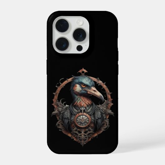 "Der eiserne Schnabel: Ein Steampunk-Ibis" iPhone Hülle (Rückseite)