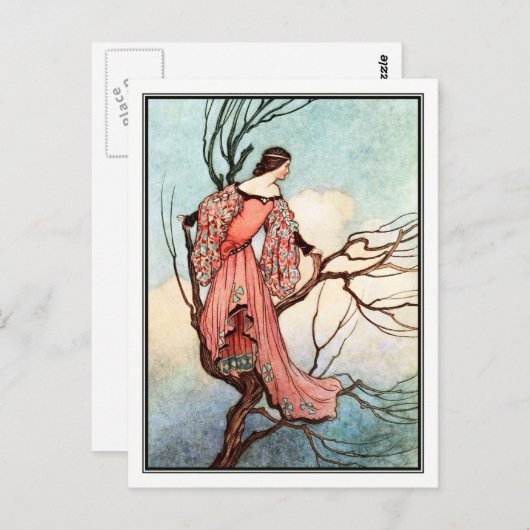 Der Eiserne Stove von Warwick Goble Postkarte (Vorne/Hinten)