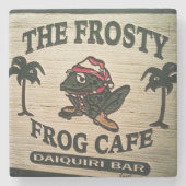 Der eisige Frosch, Hilton Head Steinuntersetzer (Vorderseite)