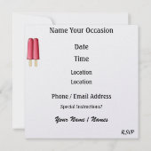 Der Eiskrem - SRF Einladung (Rückseite)